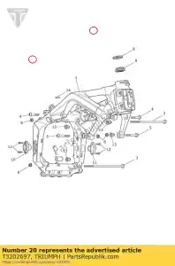 triumph T3202697 bout tx m10 x 60 - Onderkant