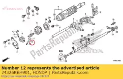 Here you can order the plunger, pawl from Honda, with part number 24326KBH901: