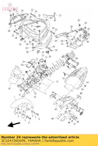 yamaha 3C32472K00P6 capa, cauda 2 - Lado inferior