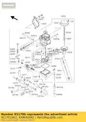 Here you can order the clamp from Kawasaki, with part number 921701863: