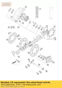 ktm 58310060100 disco freno posteriore d = 220mm 2000 - Il fondo