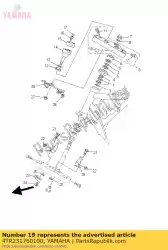 Aqui você pode pedir o suporte, suporte do farol 2 em Yamaha , com o número da peça 4TR231760100: