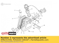 AP8231548, Aprilia, Korpus obudowy filtra, Nowy