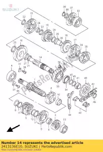 Suzuki 2413136E10 semiasse - Il fondo