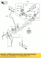 132360724, Kawasaki, lever-comp, voorrem kawasaki kx  f kx250 kx450 kx250f kx450f 450 250 , Nieuw