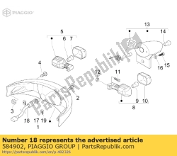 Aprilia 584902, Cabo harn., OEM: Aprilia 584902