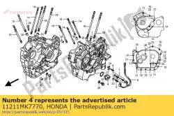 Here you can order the plug, l. Crankcase from Honda, with part number 11211MK7770: