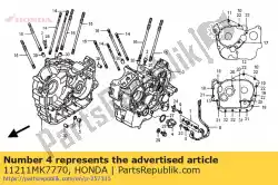 Here you can order the plug, l. Crankcase from Honda, with part number 11211MK7770: