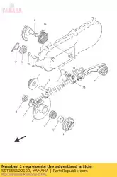 Ici, vous pouvez commander le pignon fou auprès de Yamaha , avec le numéro de pièce 5STE55122100: