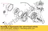 43010HM7A00, Honda, set di pannelli, rr. freno honda trx400fw fourtrax foreman trx450es es 400 450 , Nuovo