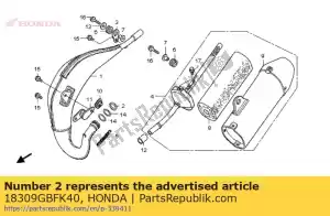 Honda 18309GBFK40 rondelle, 34x39.8 - La partie au fond