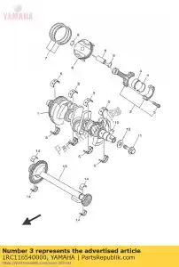 yamaha 1RC116540000 bolt, connecting rod - Bottom side