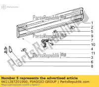 6611287Z01000, Piaggio Group, beugel ape zapt10000 zapt10000, atd1t, atd2t 422 1997 1998 1999 2000 2001 2002 2003 2004 2005 2006 2007 2008 2009 2010 2011 2012 2013 2014 2015 2016 2017 2018 2019 2020 2021 2022, Nieuw