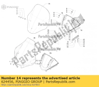 624456, Aprilia, distanziatore, Nuovo