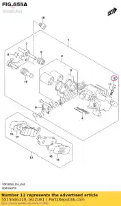 Suzuki 5515666310 korek, odpowietrzenie hamulców - Dół