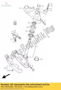 Suzuki 0913906088 schroef - Onderkant