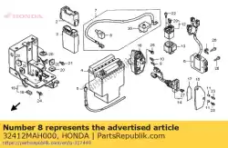 Here you can order the cover, battery terminal from Honda, with part number 32412MAH000: