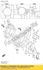 suzuki 1148249H00 joint, clcover - La partie au fond