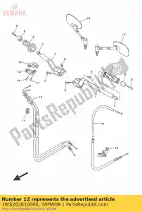 yamaha 1WS262810000 casquette, poignée supérieure - La partie au fond