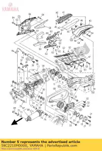 yamaha 59C2210M0000 braço traseiro assy 1 - Lado inferior