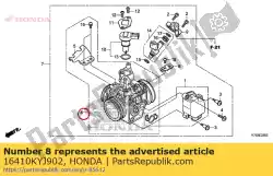 Here you can order the no description available at the moment from Honda, with part number 16410KYJ902: