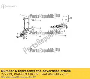 Piaggio Group 227229 plate - Bottom side