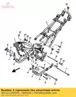 36Y211500035, Yamaha, tubo d0wn c0mp. 2 yamaha fj 1100, Novo