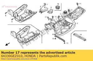 Honda 64330GEZ010 guarda-lamas, fr. - Lado inferior