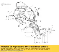 62452600EO, Piaggio Group, Garde arrière droite piaggio liberty 50 125 150 200 2006 2007 2008, Nouveau