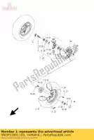 5NDF51801100, Yamaha, roue comp. yamaha yfm yfmf kodiak x yfmfa bruin yfma yfmba yfmx wolverine grizzly 400 350 24 44, Nouveau