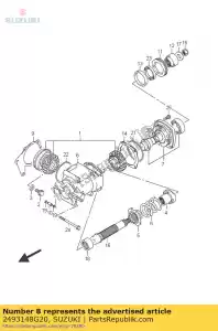 suzuki 2493148G20 boîtier, secondaire - La partie au fond