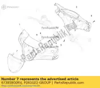 67385800RV, Piaggio Group, elemento de fechamento all.proietto     , Novo