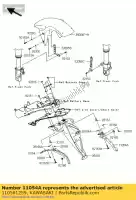 110561259, Kawasaki, bracket,flap,rh zr750nbf kawasaki z 750 1000 2007 2008 2009 2010 2011 2012, New