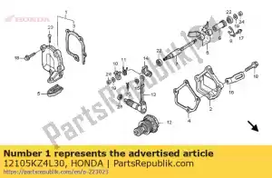 Honda 12105KZ4L30 cover assy., r. cylindre - La partie au fond