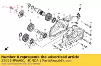 23631HP6A00, Honda, engrenagem, dirigida final honda trx700xx 700 , Novo