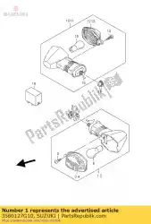 Tutaj możesz zamówić zespó? Lampy, przód od Suzuki , z numerem części 3560127G10: