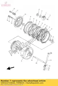 yamaha 5AP163710000 baas, koppeling - Onderkant