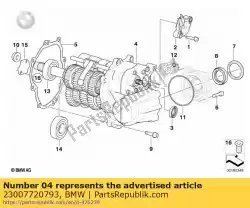 Here you can order the 6-gear transmission, black (from 08/2006) from BMW, with part number 23007720793:
