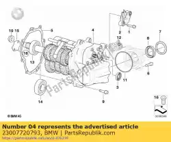 Aqui você pode pedir o transmissão de 6 marchas, preta (de 08/2006) em BMW , com o número da peça 23007720793: