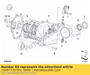 bmw 23007720793 6-gear transmission, black (from 08/2006) - Bottom side