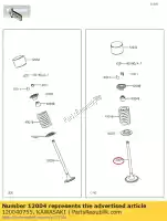 120040755, Kawasaki, 01 soupape d'admission kawasaki ex400 ninja 400 krt se z400 , Nouveau