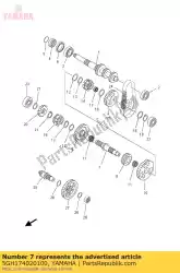 Aquí puede pedir conjunto de eje motriz de Yamaha , con el número de pieza 5GH174020100: