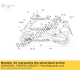 Decalcomania della fascia inferiore sinistra sotto il poggiapiedi Aprilia 2H000283