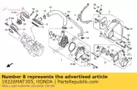 19220MAT305, Honda, couvercle comp., pompe à eau honda cbr 1100 1997, Nouveau