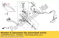 22900MCFD31, Honda, tubo comp., frizione honda vtr  sp2 fire storm f vtr1000sp 1000 , Nuovo