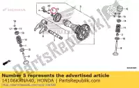 14106KRNA40, Honda, primavera, decompressione honda  crf 250 2010 2011 2012 2013 2014 2015 2017, Nuovo