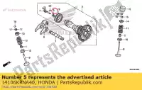 14106KRNA40, Honda, spring, decompression honda  crf 250 2010 2011 2012 2013 2014 2015 2017, New