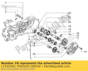 aprilia L7352056 washer - Upper side