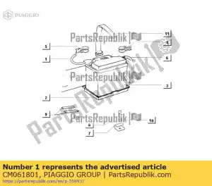 Piaggio Group CM061801 draad - Onderkant