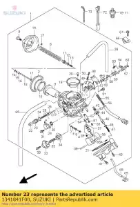 suzuki 1341841F00 titular, guia - Lado inferior